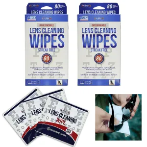 160 Multi-Purpose Biodegradable Lens Cleaning Cloths Wipes Glasses Screen Clean