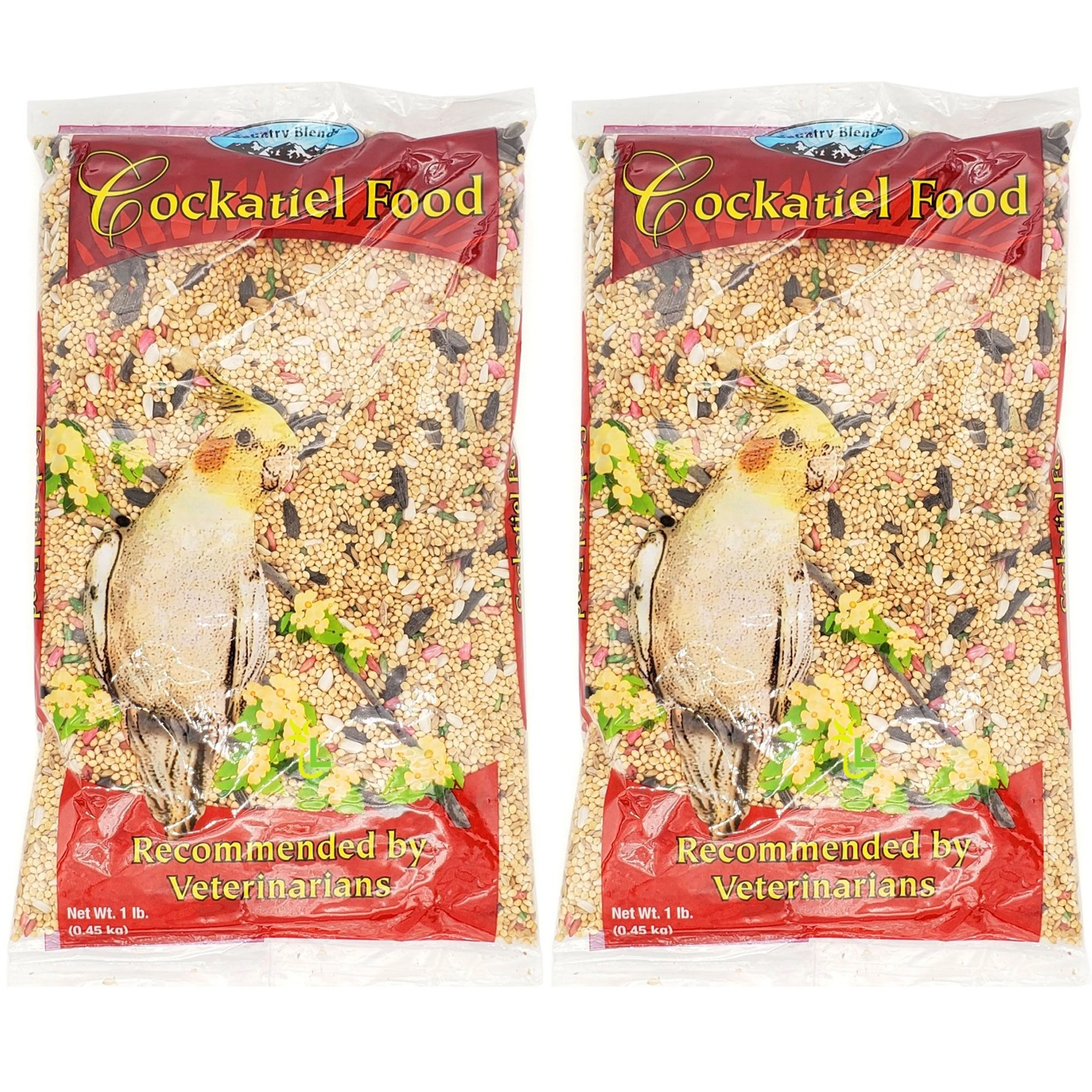 2 Bags Cockatiel Bird Food Seed Mix Lovebird Feed Pet Birds Protein Nutrition