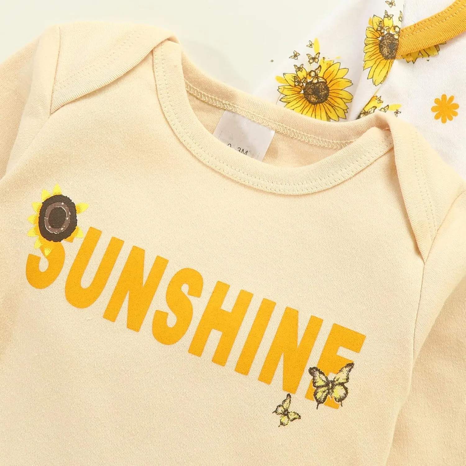 3-Pack Baby Footless Rompers, Infant Cotton Coveralls Onesie Jumpsuit for Boys Girls