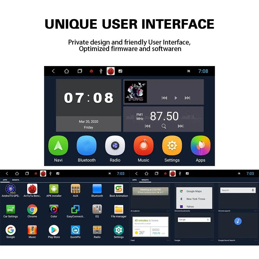 7 Inch Android Car Multimedia Player With Navigation Bluetooth Reversing Camera - 10.0 Os - 2   32G - Standard   12Lights - Fits Volkswagen