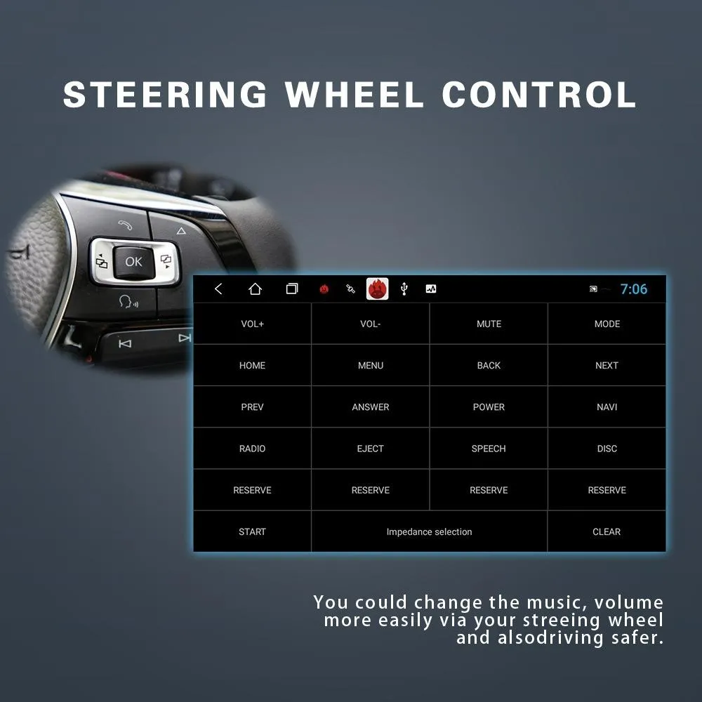 7 Inch Android Car Multimedia Player With Navigation Bluetooth Reversing Camera - Fits Volkswagen - Android 10.0 - 1   16G - Standard   12Lights