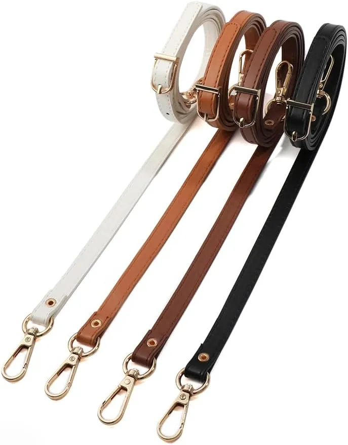 Adjustable 128cm PU Leather Crossbody Bag Strap Long Replacement Shoulder Belt for Bags