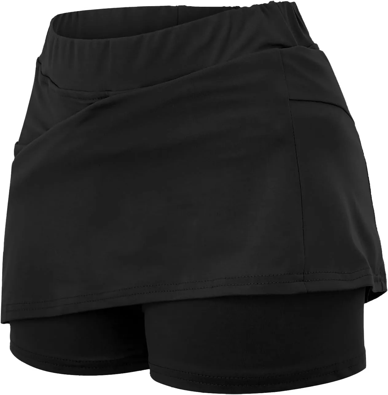 aihihe Pleated Skirts for Women Plus Size Pink Womens Shorts Casual Long Length Tennis Dress with Pockets Plus Size