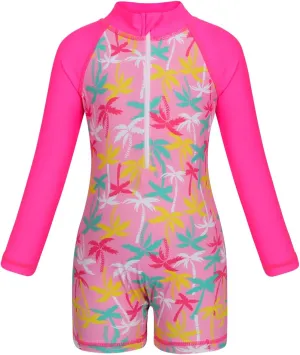 AmzBarley Girls Swimwear Mermaid Rash Guard Shirt One Piece Swimsuit Kids Fish Scale Bathing Suit UPF 50  Sunsuit 2-10 Years