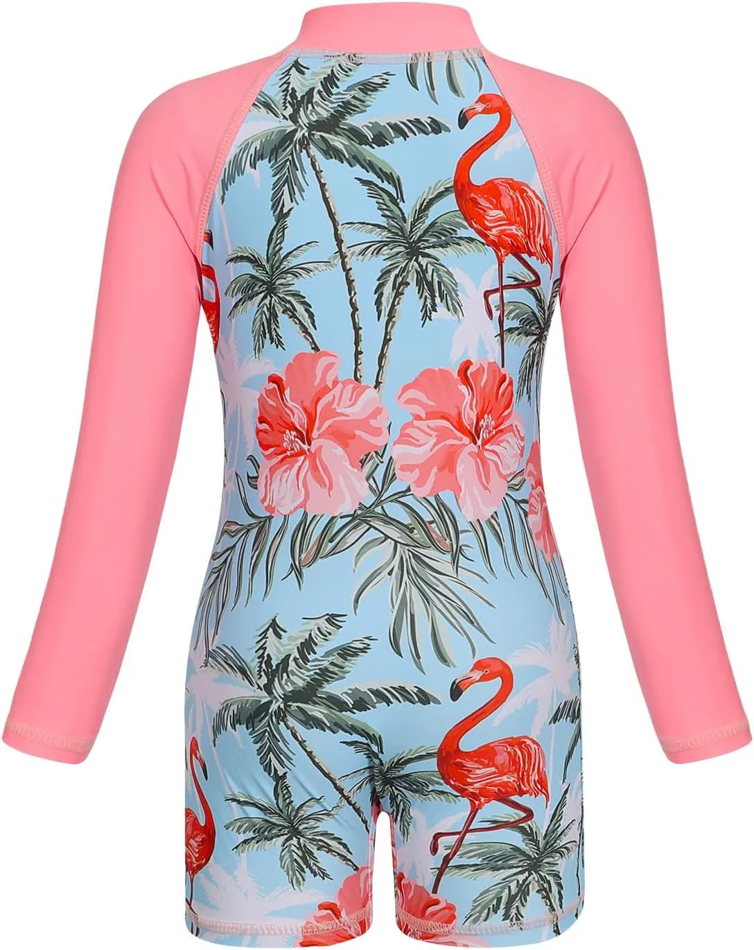 AmzBarley Girls Swimwear Mermaid Rash Guard Shirt One Piece Swimsuit Kids Fish Scale Bathing Suit UPF 50  Sunsuit 2-10 Years