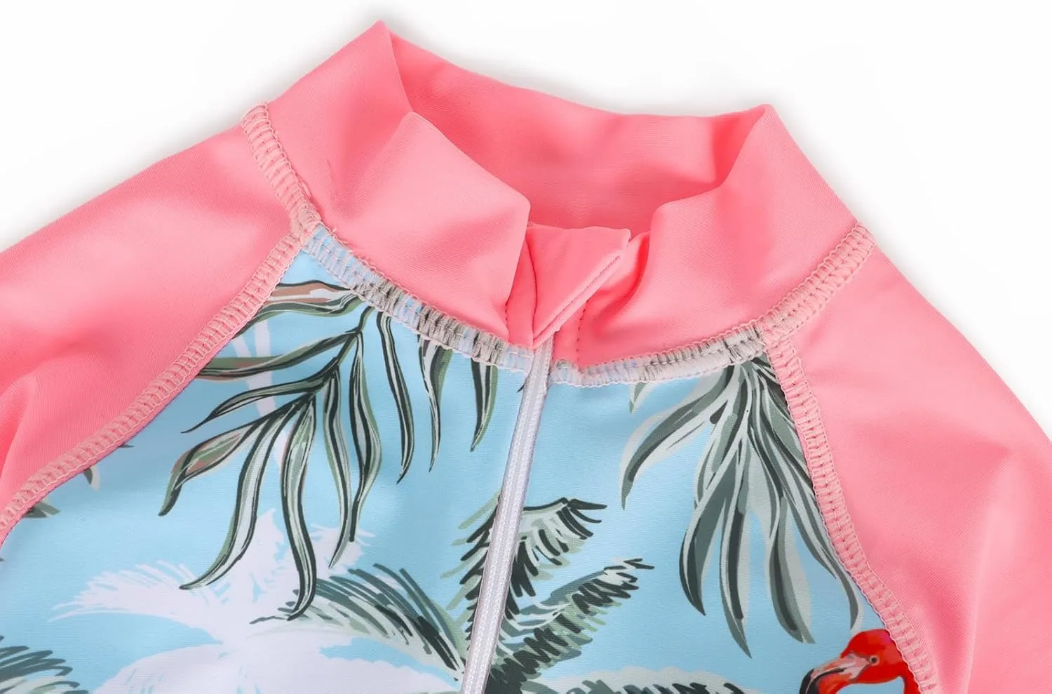 AmzBarley Girls Swimwear Mermaid Rash Guard Shirt One Piece Swimsuit Kids Fish Scale Bathing Suit UPF 50  Sunsuit 2-10 Years