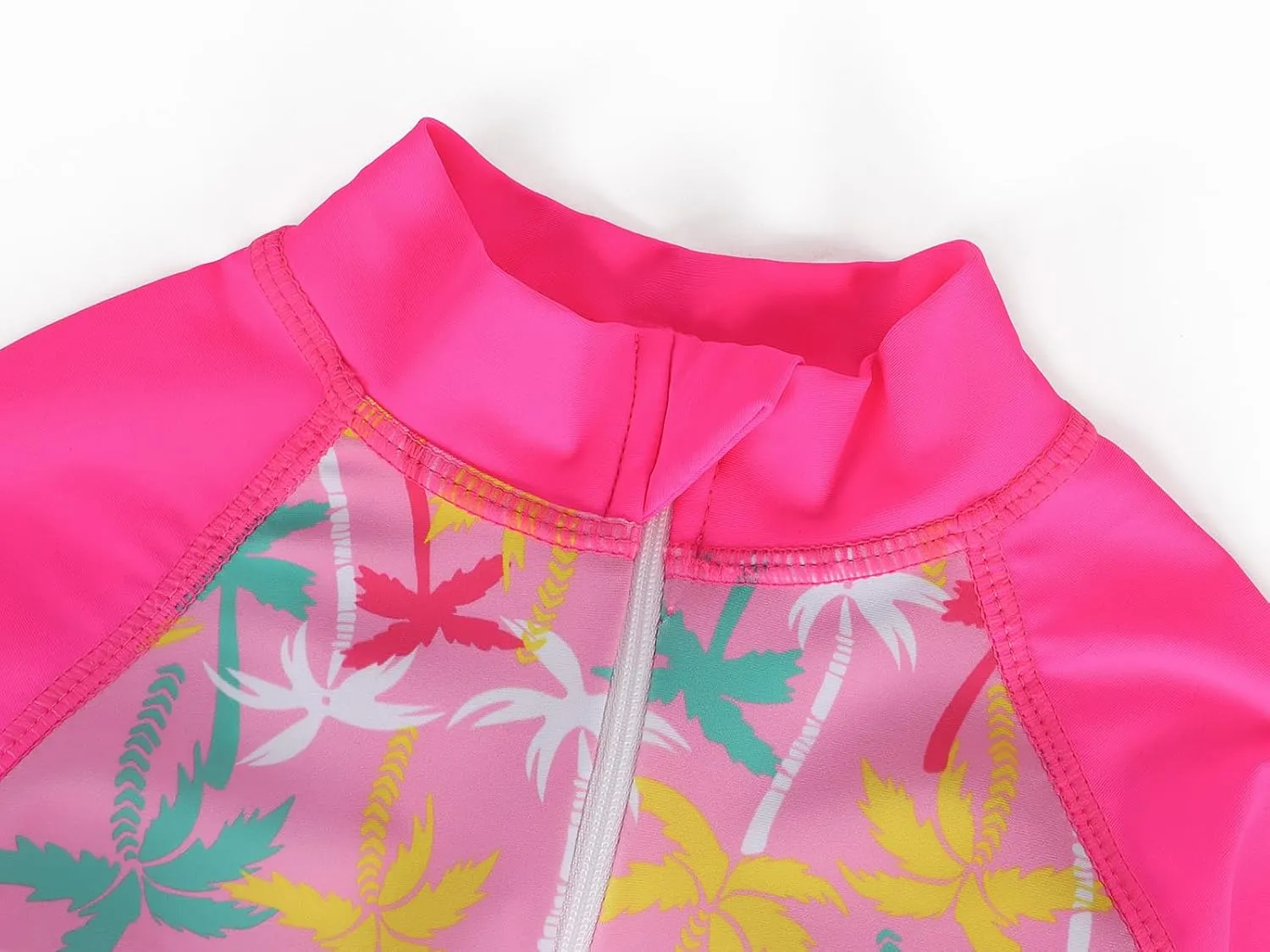 AmzBarley Girls Swimwear Mermaid Rash Guard Shirt One Piece Swimsuit Kids Fish Scale Bathing Suit UPF 50  Sunsuit 2-10 Years