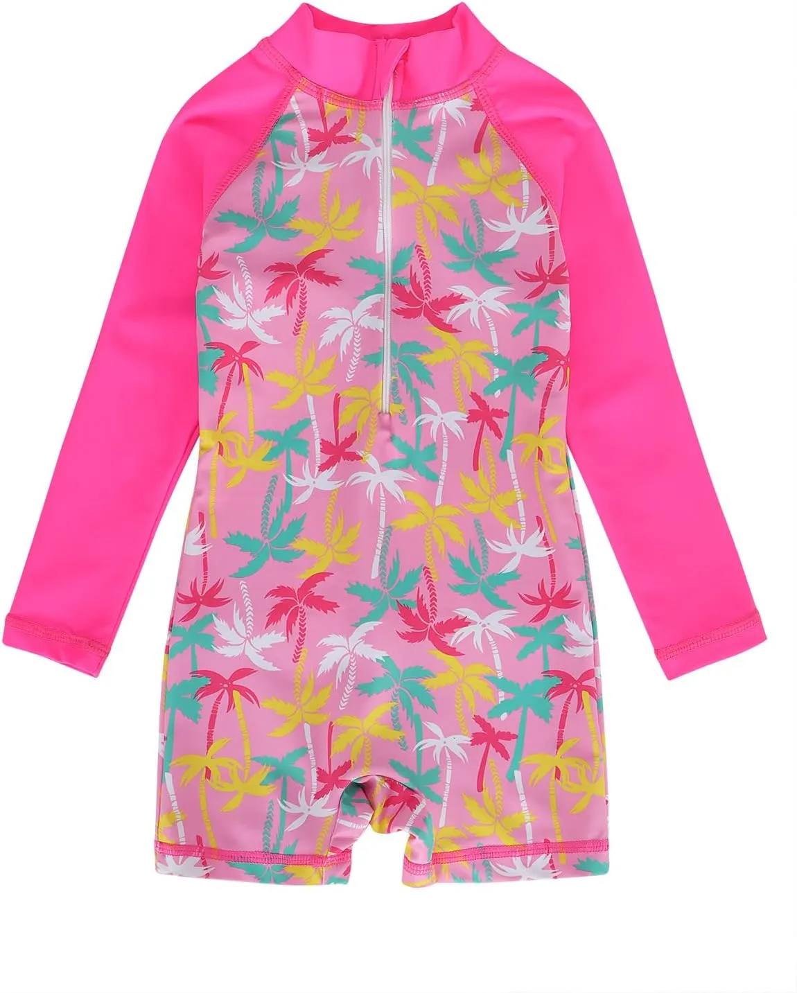 AmzBarley Girls Swimwear Mermaid Rash Guard Shirt One Piece Swimsuit Kids Fish Scale Bathing Suit UPF 50  Sunsuit 2-10 Years