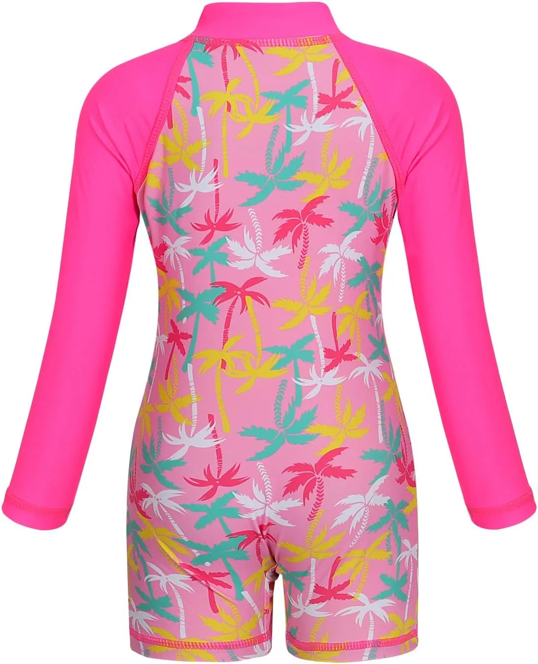 AmzBarley Girls Swimwear Mermaid Rash Guard Shirt One Piece Swimsuit Kids Fish Scale Bathing Suit UPF 50  Sunsuit 2-10 Years