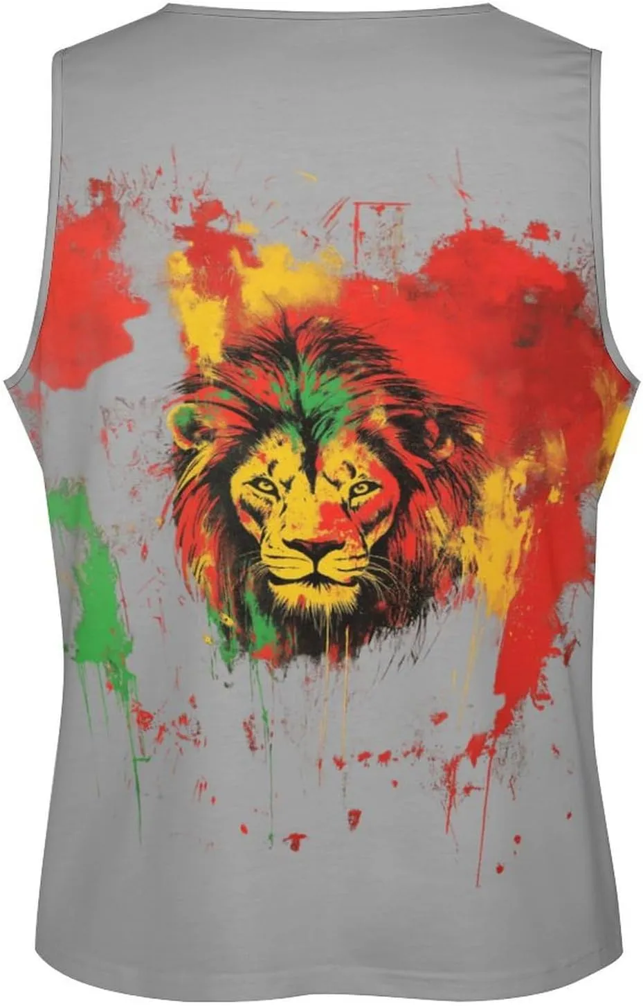 Animal Print Tank Tops for Men 2025 Summer Cotton Sport Tank Sleeveless Workout T-Shirts Athletic Undershirts