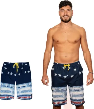 Banana Boat UPF 50  Sun Protection Four-Way Stretch Board Shorts Men's Quick Dry Shorts | Mens Swim Trunks | Beach Shorts