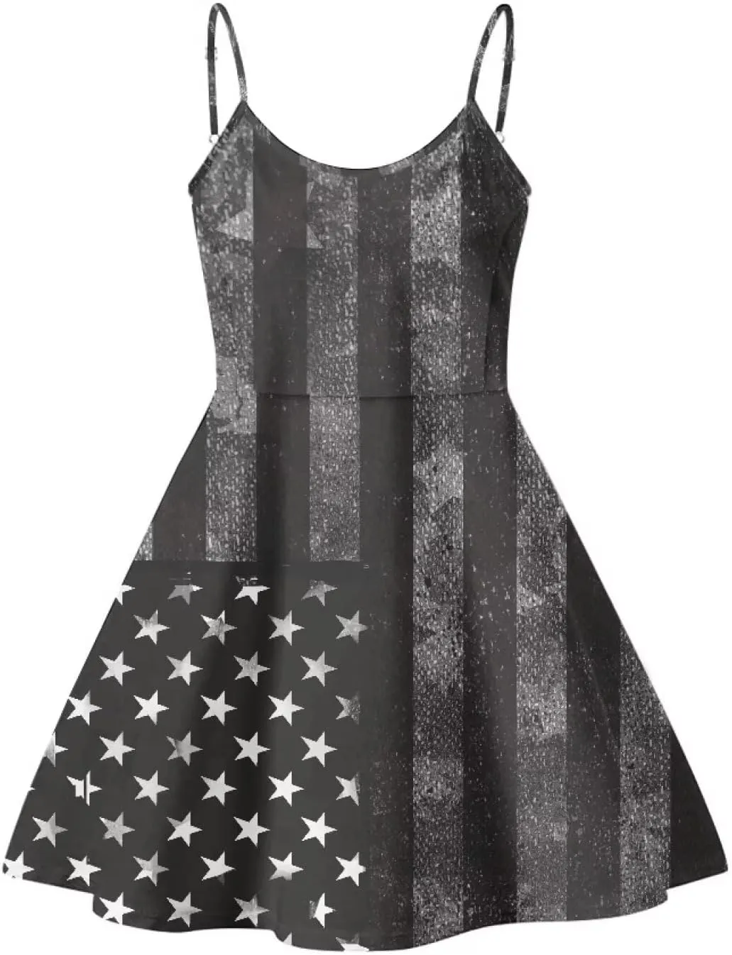 Biyejit Women Casual Loose Dress Strap Long Summer Beach Swing Dress