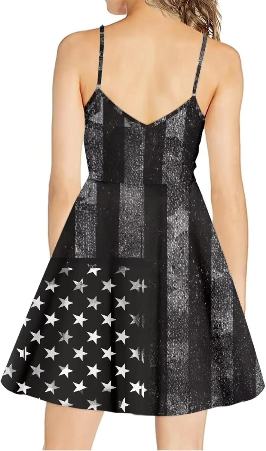 Biyejit Women Casual Loose Dress Strap Long Summer Beach Swing Dress
