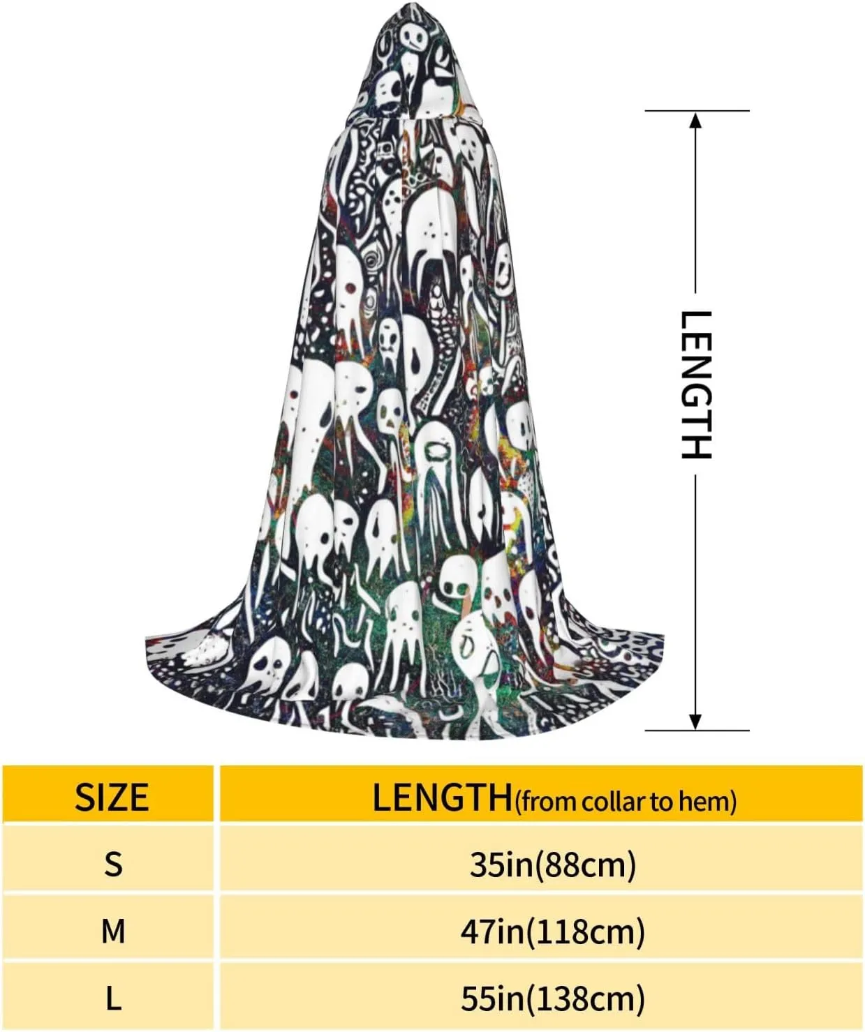Black Dragon Halloween Cape For Teenagers, Hooded Cloak Long Cape Costume Cloak For Party Or Cosplay