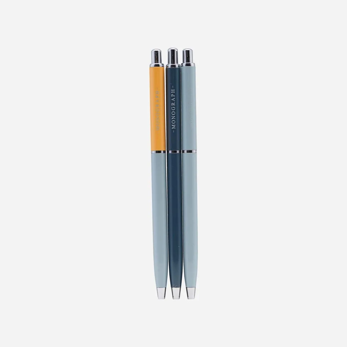 Black Ink Ball Pen Set of 3 (Blue)