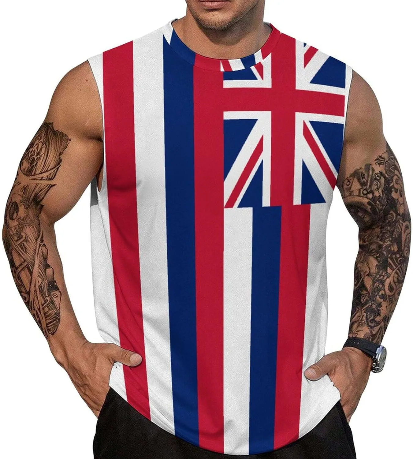 Bolivia-Flag Mens Sleeveless Tank Tops Workout Muscle Gym T-Shirts Slim Fit Crew Neck Tee Tops