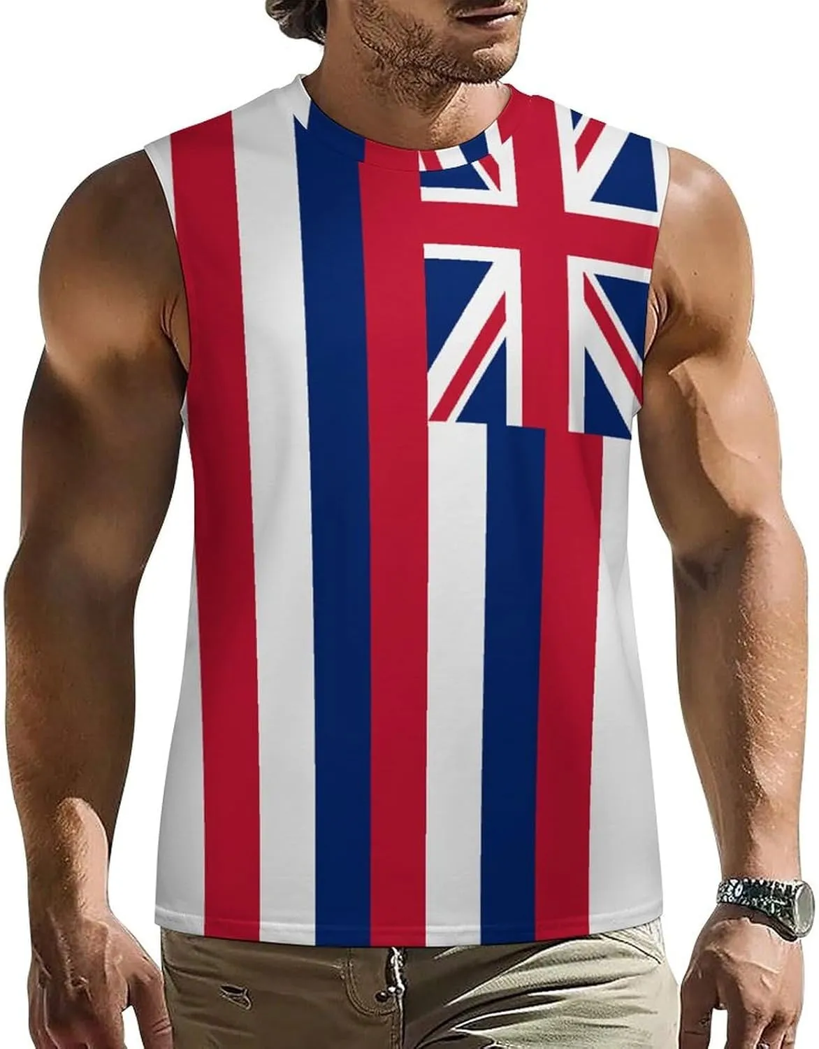 Bolivia-Flag Mens Sleeveless Tank Tops Workout Muscle Gym T-Shirts Slim Fit Crew Neck Tee Tops