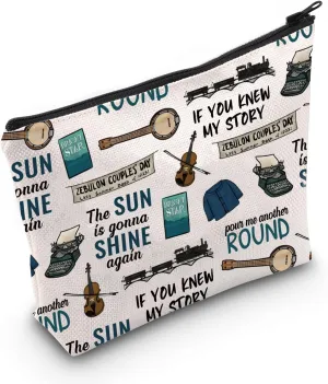 Bright Star Broadway Musical Inspired Gift Musical Theater Zipper Pouch Makeup Bag Gift For Actor Actress (knew my story Bag)