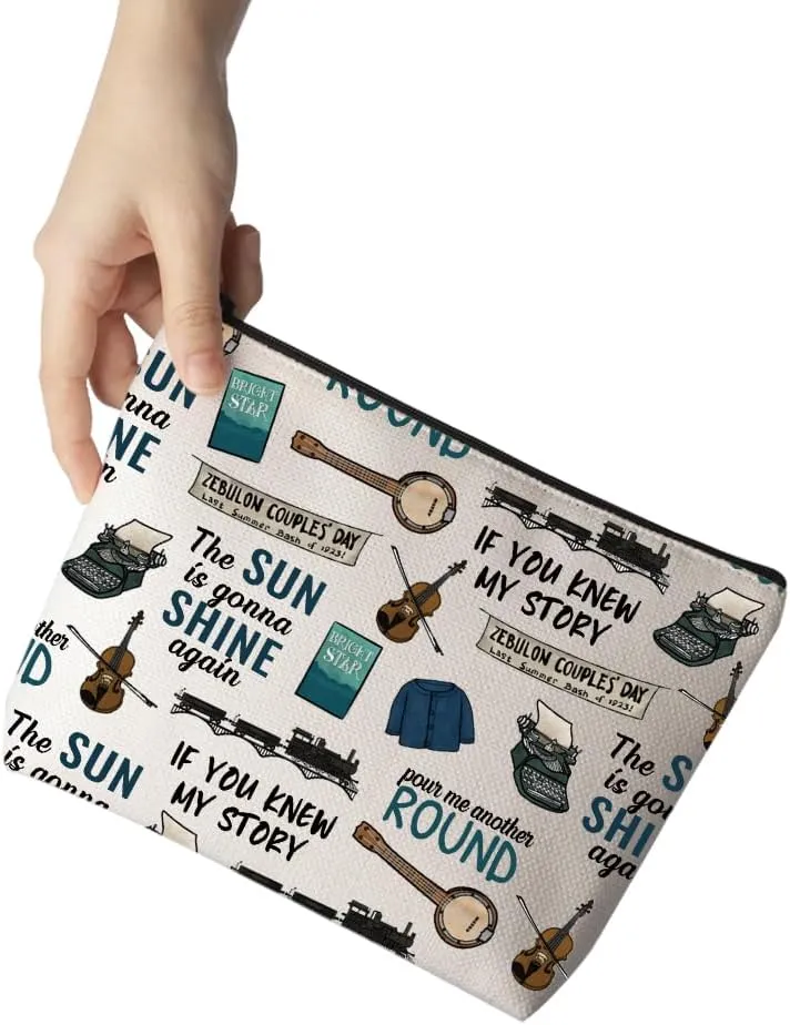 Bright Star Broadway Musical Inspired Gift Musical Theater Zipper Pouch Makeup Bag Gift For Actor Actress (knew my story Bag)