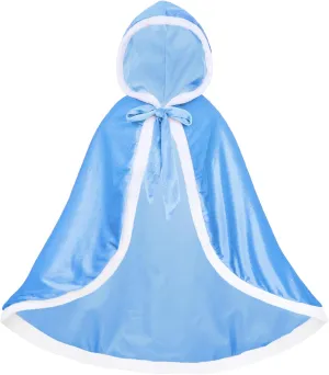 Century Star Girl Fur Princess Cape with Hood Girls Cloak for Little Girls Christmas