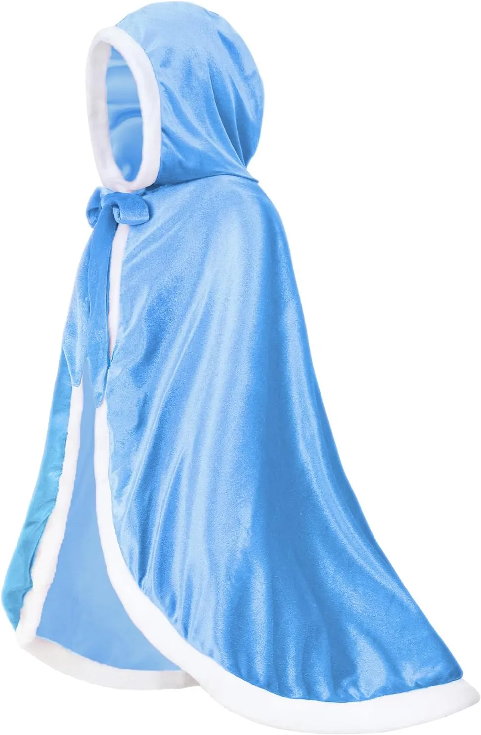 Century Star Girl Fur Princess Cape with Hood Girls Cloak for Little Girls Christmas