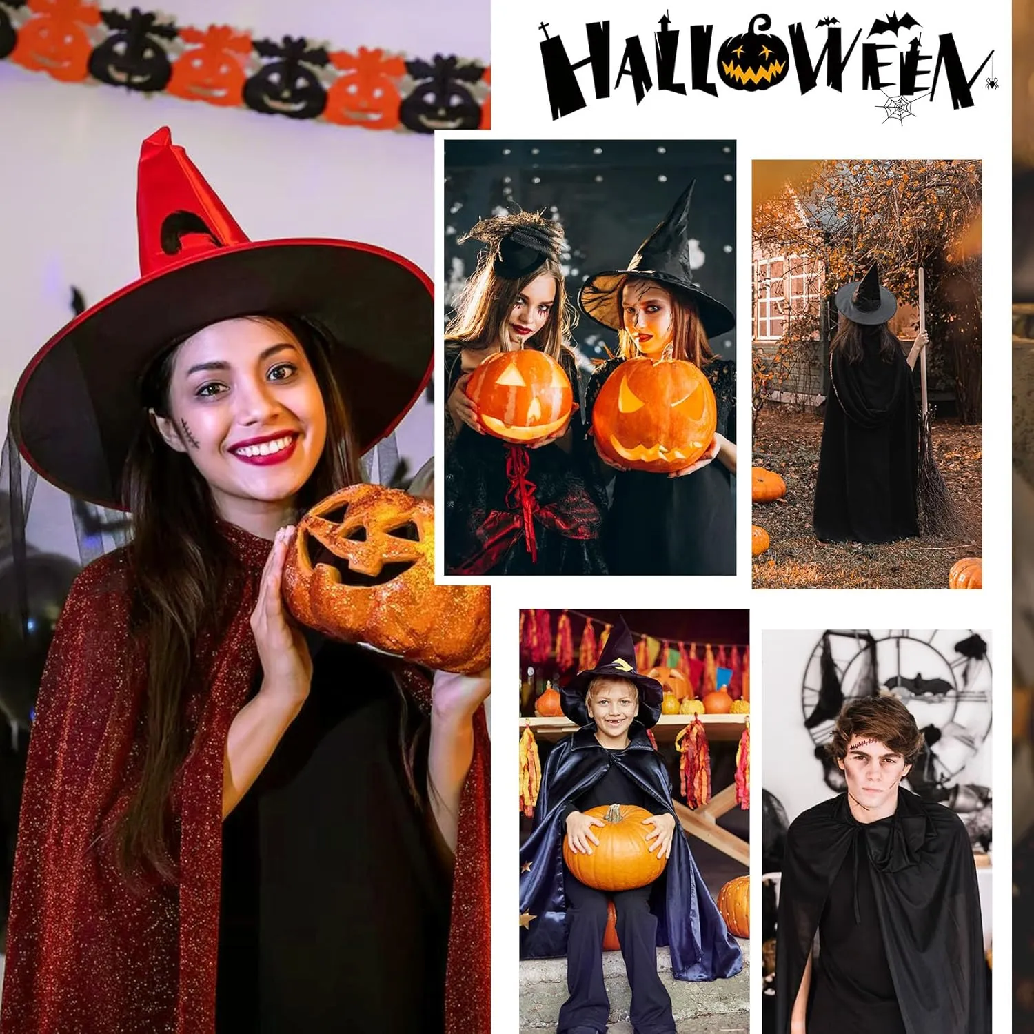 Century Star Kids Hooded Velvet Cloak Cape Boys Girls Child Halloween Christmas Dress up Party 3-16 Years Adult Men Women