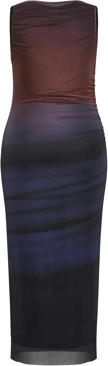 City Chic Women's Apparel Women's Plus Size Jordan Print Maxi Dress