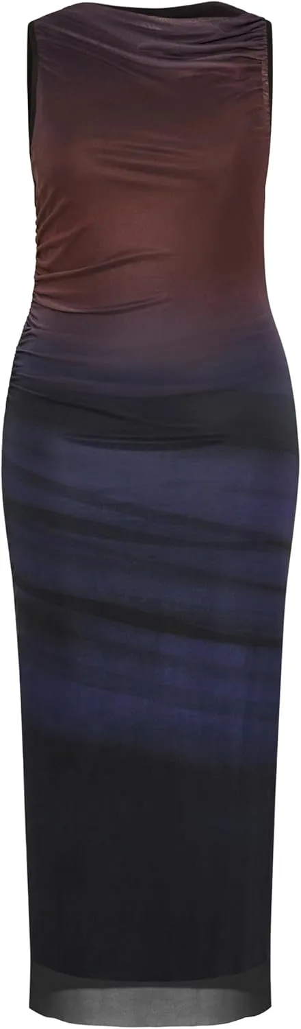 City Chic Women's Apparel Women's Plus Size Jordan Print Maxi Dress
