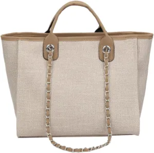 CLISPEED Fashion Women Shoulder Bag Large Capacity Multifunction Tote Handbag for Daily Use Stylish Khaki Casual Outfits