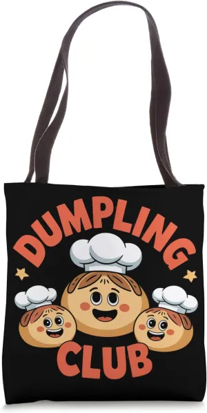Cute Dumpling Squad Cartoon Food Lover Matching Outfit Tote Bag
