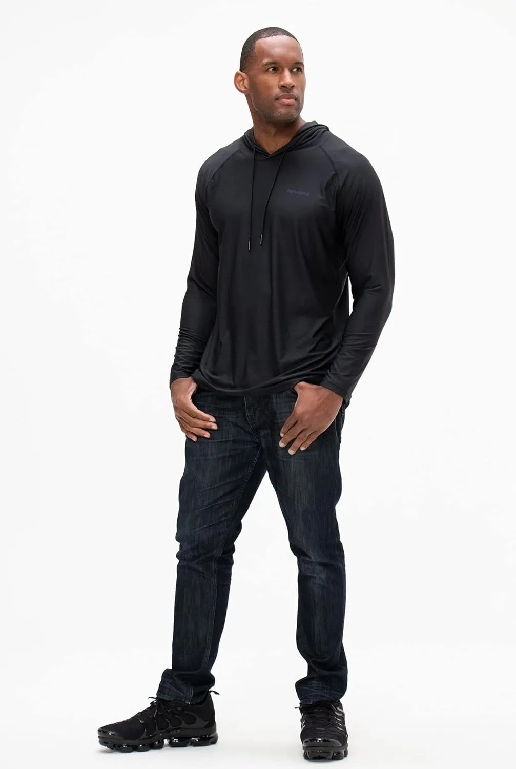 DEVOPS Men's Hoodie Long Sleeve Fishing Hiking Running Workout T-Shirts