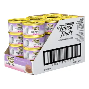 Fancy Feast Classic Pate Kitten Tender Chicken Feast Gourmet 24X85g