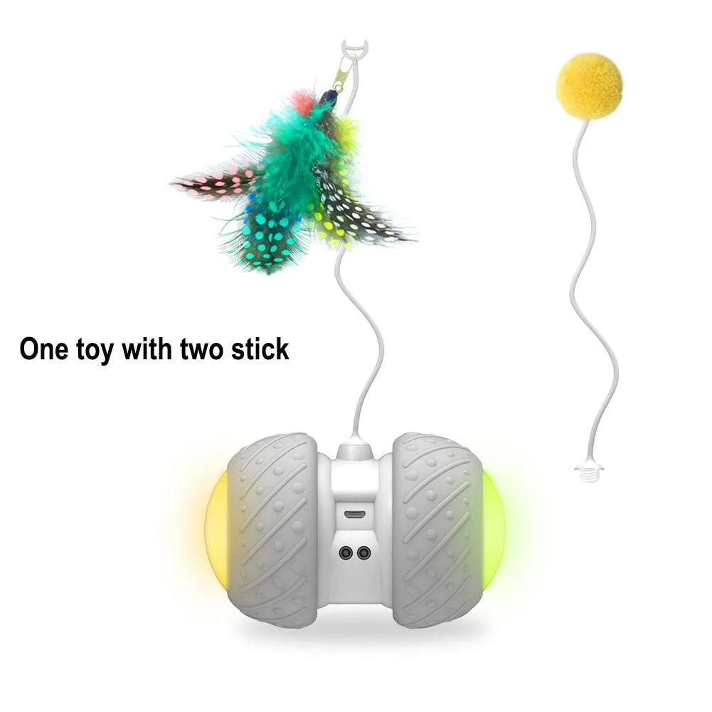 Feather Decorated Interactive Cat Toy