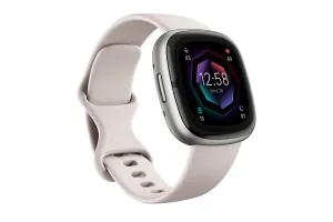 Fitbit Sense 2 Smartwatch | Lunar White & Platinum
