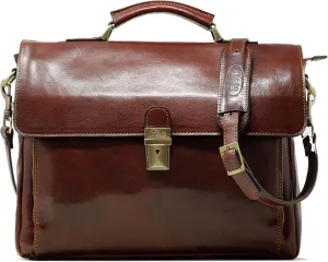 Floto Corsica Laptop Bag Leather Briefcase Messenger Bag
