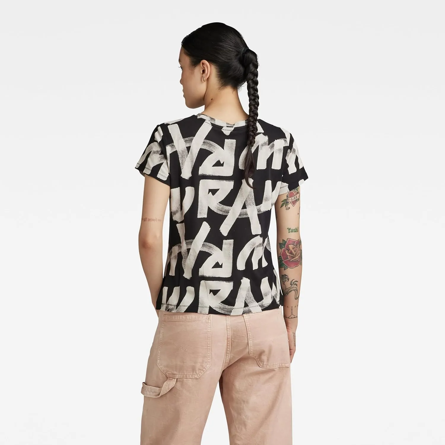 G-STAR Women's Calligraphy Allover Tops