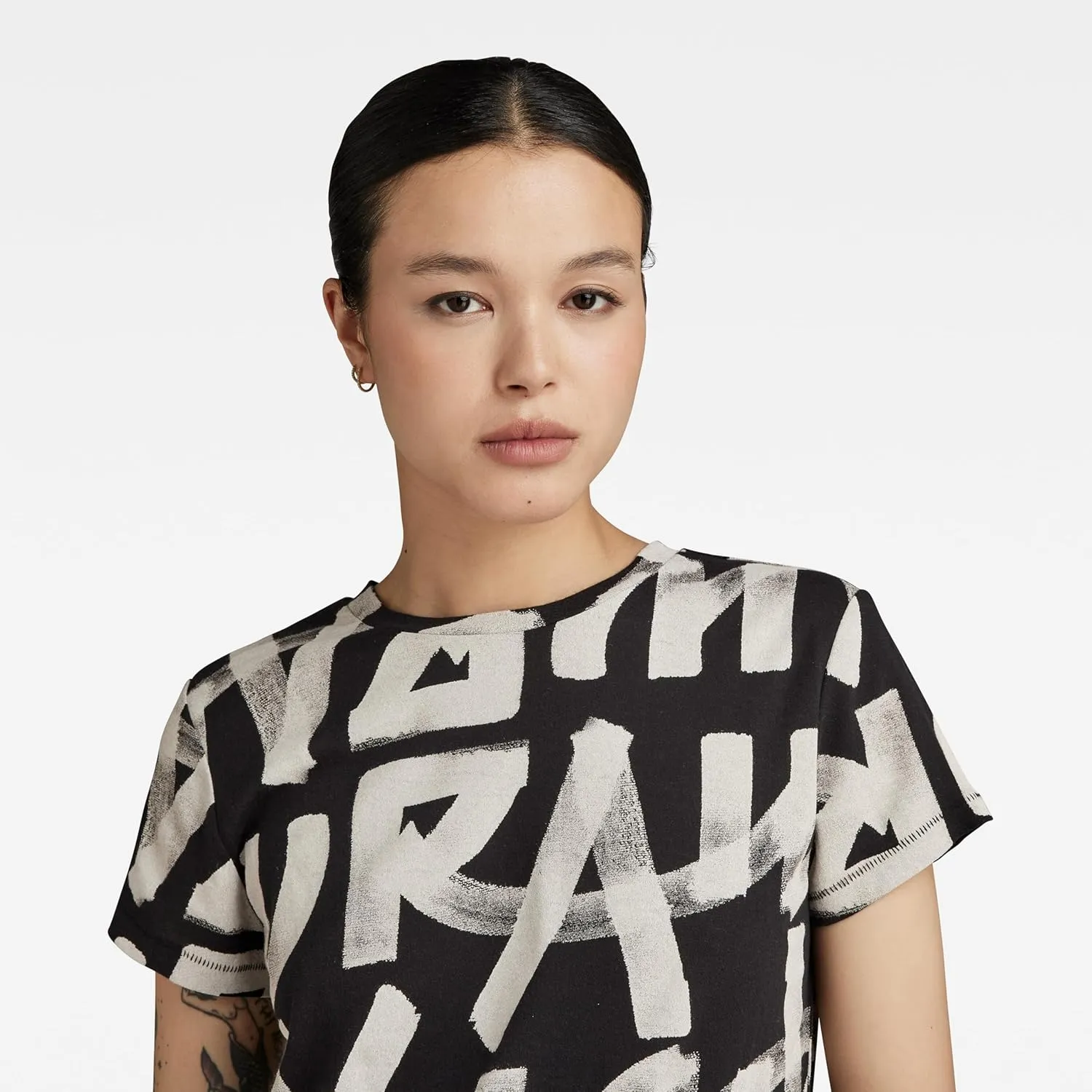 G-STAR Women's Calligraphy Allover Tops