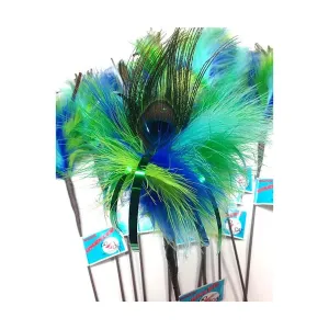 Go Cat Feather Toys Peacock Feather Teaser Cat Toy