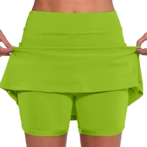 Golf Skirts for Women high Waisted Tennis Skirt with Pockets for Balls Womens Athletic Shorts Longer