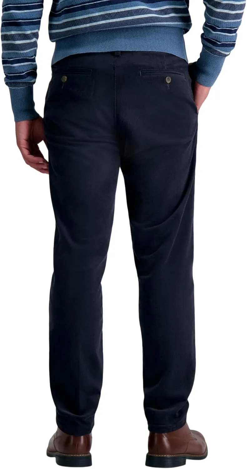 Haggar Mens Straight Fit Stretch Corduroy Pant