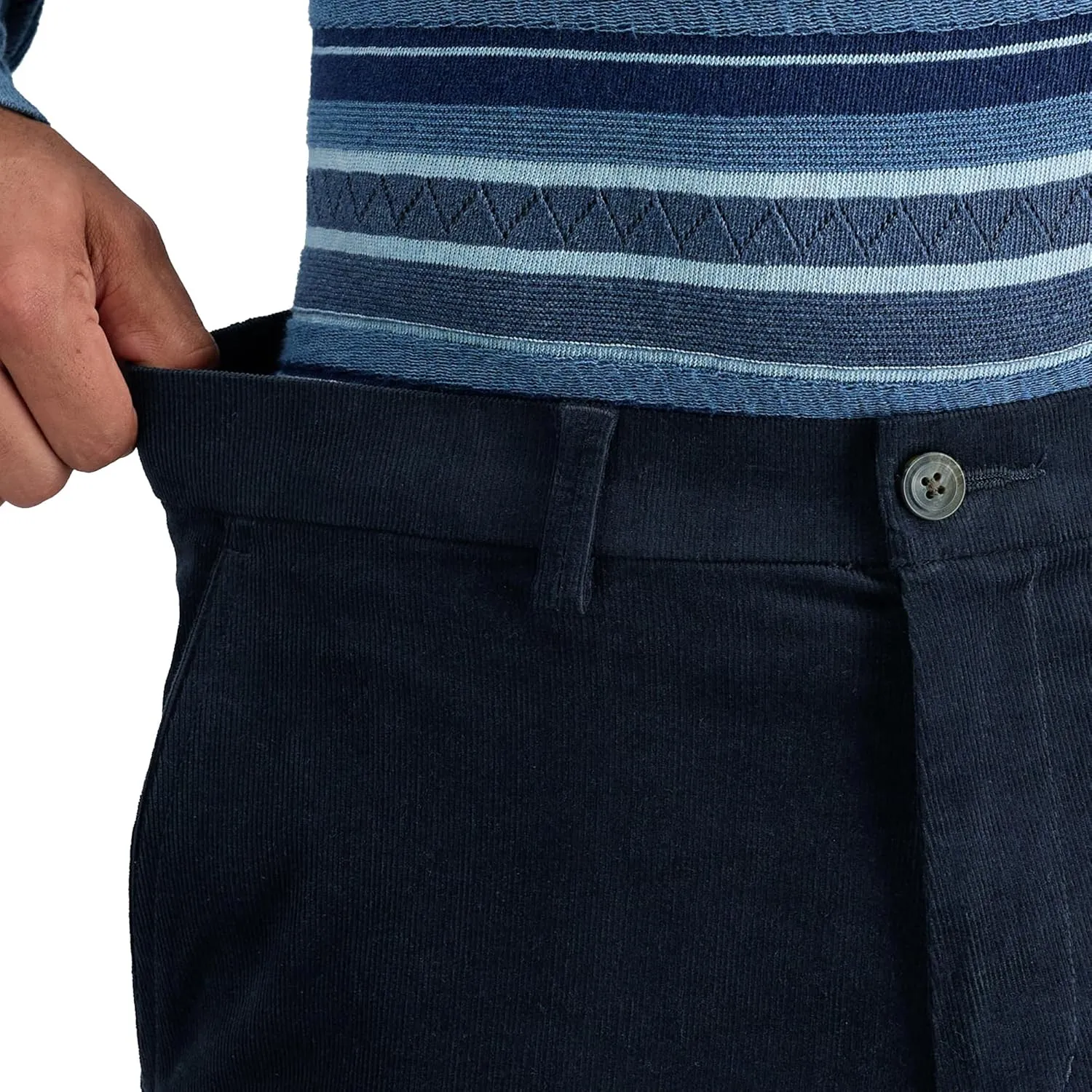 Haggar Mens Straight Fit Stretch Corduroy Pant