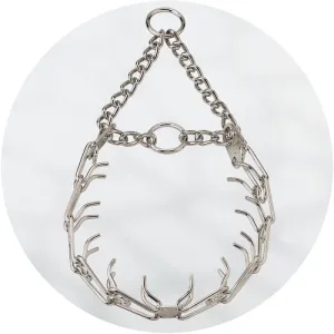 Herm Sprenger Satin Nickel Classic Ultra Plus Twin O Ring Prong Collar 3.2MM