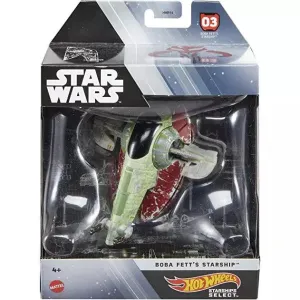 Hot Wheels Star Wars Starships Select, Premium Replica Starships Select Boba Fett's Starship