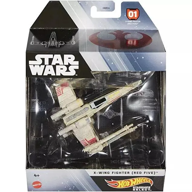 Hot Wheels Star Wars Starships Select, Premium Replica Starships Select X-Wing Fighter (Red Five)