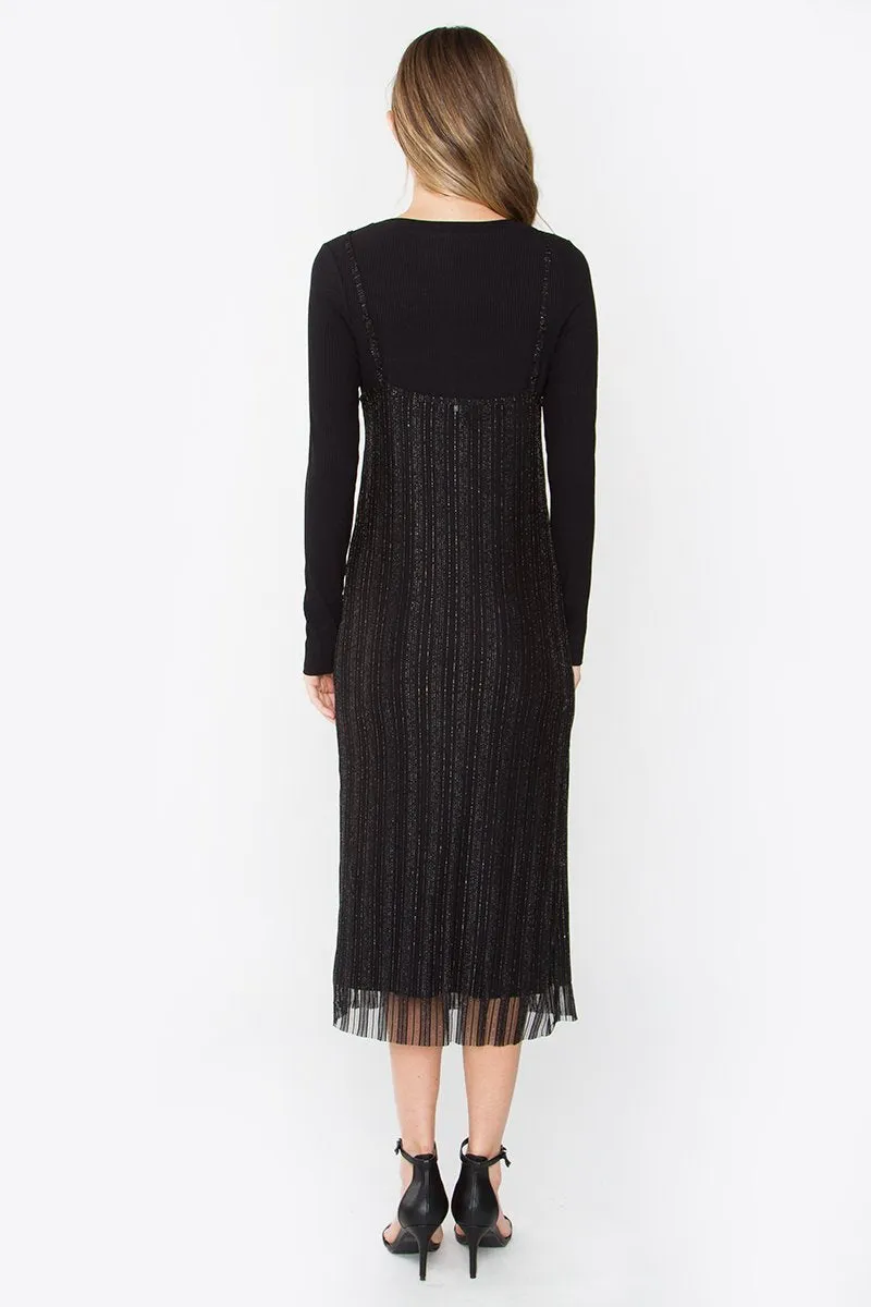 Janine Layered Midi Dress