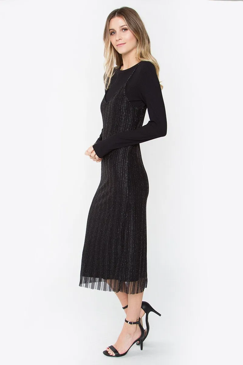 Janine Layered Midi Dress