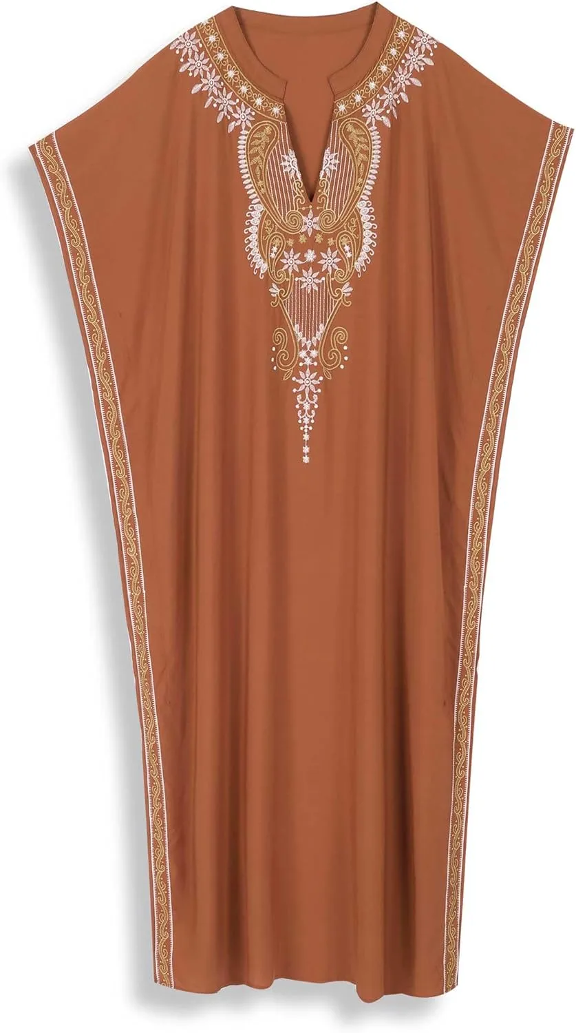 Kaftan Cover up for Women Maxi Beach Dresses Plus Size Caftan Loungewear African Muumuu Dress Lightweight Beachwear