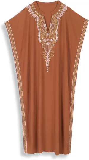 Kaftan Cover up for Women Maxi Beach Dresses Plus Size Caftan Loungewear African Muumuu Dress Lightweight Beachwear