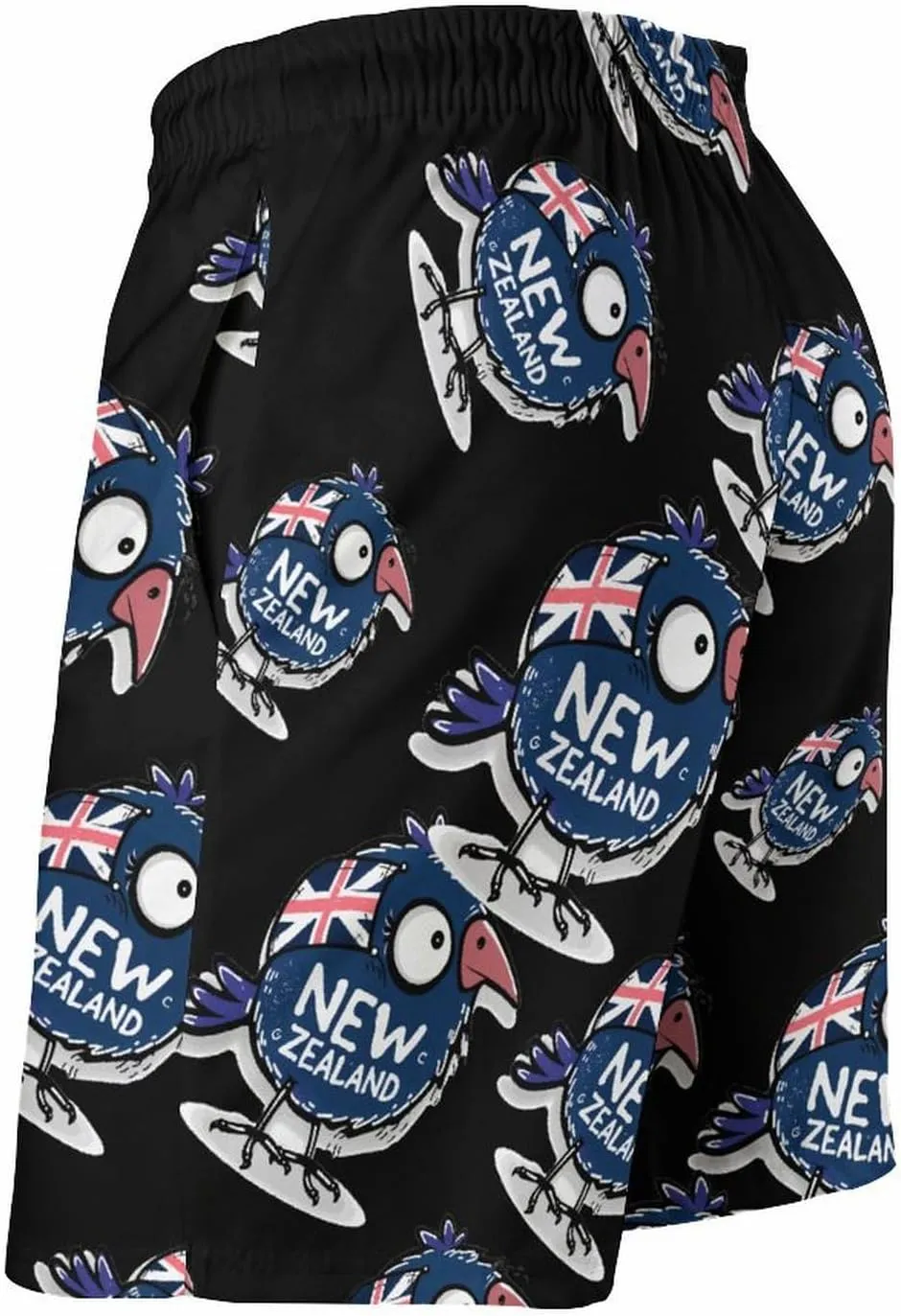 Kiwi Bird New Zealands Flag Men's Swim Trunks Quick Dry Board Shorts Breathable Summer Beach Shorts Bathing Suits