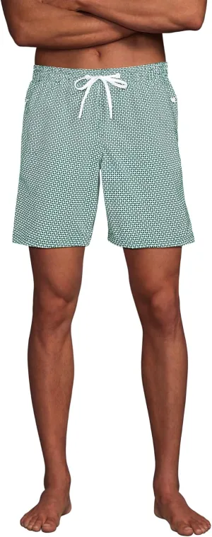 Lands' End Men's 7 Inch Volley Hydroliner Swim Trunks